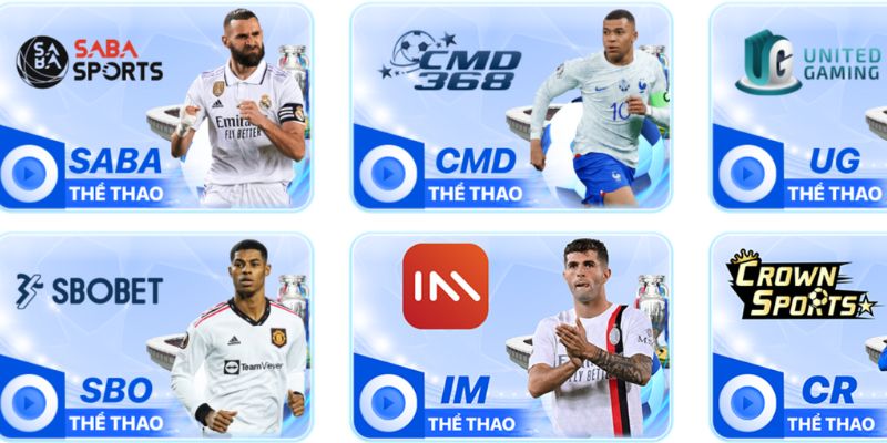 Các sảnh thể thao Jun88 nổi bật